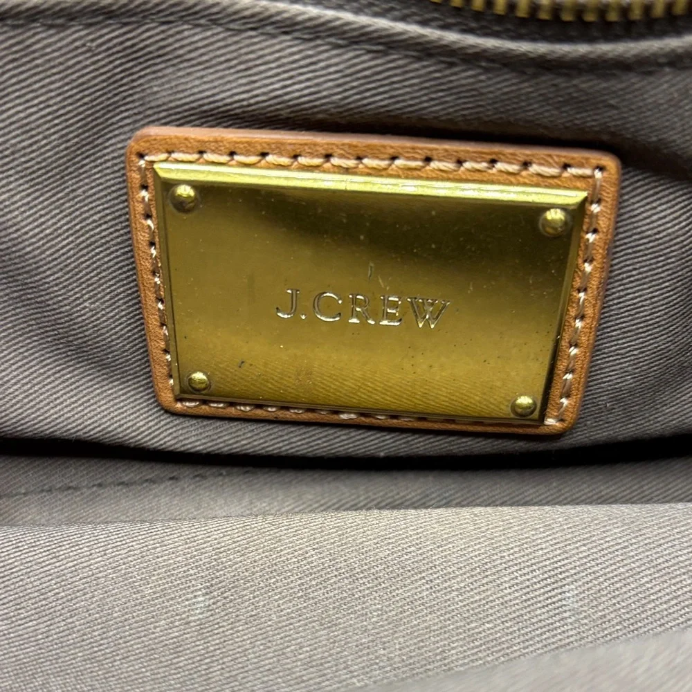 J. Crew Tan Suede Clutch with Gold Accent - Picture 3 of 7